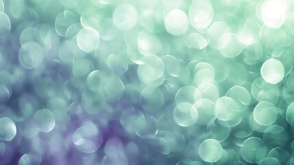 Poster - Abstract green and purple bokeh background.