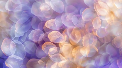 Poster - Abstract image of leaves with bokeh.