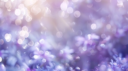 Poster - Abstract purple background with out-of-focus bokeh lights.