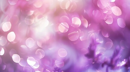 Poster - Abstract pink background with bokeh lights.