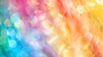 Poster - Abstract colorful background with blurry circles.