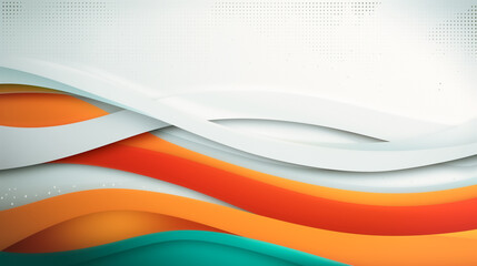Poster - dynamic curves: a visually captivating abstract composition of layered, flowing curves in shades of 