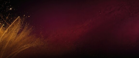 Wall Mural - abstract magic maroon and gold dust beautiful background