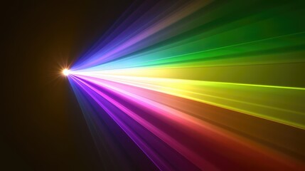 Poster - A dramatic view of concert lights in various colors illuminating the stage with powerful beams, leaving open space for creative event text or promotional material.