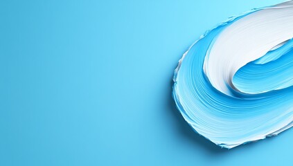 Poster - Abstract blue and white paint stroke background for design templates and wallpapers