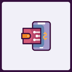 Aufkleber - Digital payment methods and online money transaction with smartphone wallet
