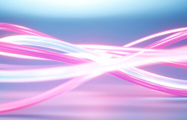 Poster - Dynamic light waves creating abstract art digital space visual design futuristic environment close-up view creative concept