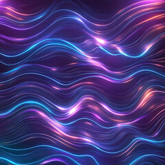 Poster - Dynamic light waves abstract art digital design vibrant colors abstract view motion concept for visual impact