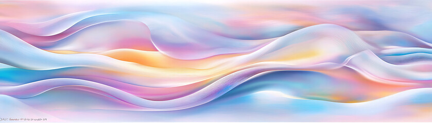 Poster - Flowing colors abstract art gallery digital artwork contemporary close-up color harmony