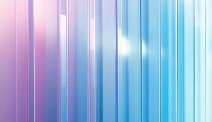 Poster - Abstract pastel blue and pink vertical lines background.