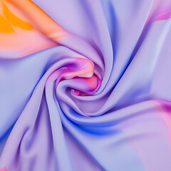 Poster - Vibrant fabric textures studio textile photography soft environment close-up view colorful concept