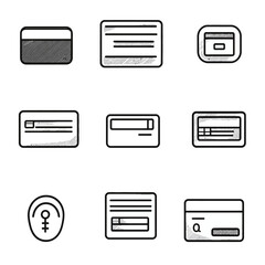 Poster - Minimalist Icon Set for User Interface Design and Development Projects