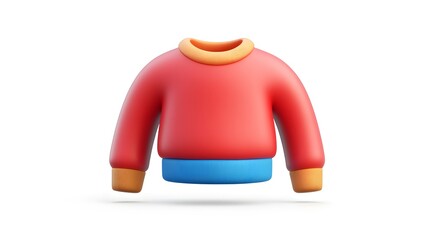 Leinwandbilder - Playful and Stylish Colorful Abstract 3D Rendered Graphic Design Shapes