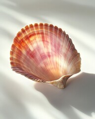 Poster - Colorful Seashell with Intricate Patterns on Soft Background