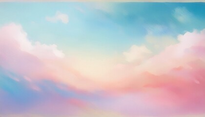 Wall Mural - Soft watercolor gradient background with warm sunlight rays. Ideal for invitations, posters, or dreamy designs with a light, airy feel.