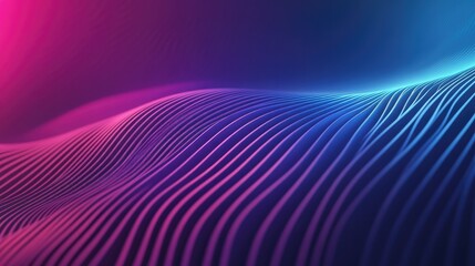 Aufkleber - Dynamic abstract lines in a sleek purple and blue gradient design