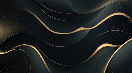 Poster - Elegant abstract gold gradient background with a luxury feel, perfect for branding
