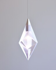 Poster - Modern geometric pendant light with unique crystal design