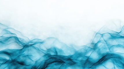 Poster - This artwork captures airy aqua waves infused with soft light, creating a gentle and nurturing atmosphere, perfect for enhancing spaces with tranquility.
