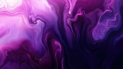 Aufkleber - Purple liquid abstract background with vibrant lighting and digital fluid shapes