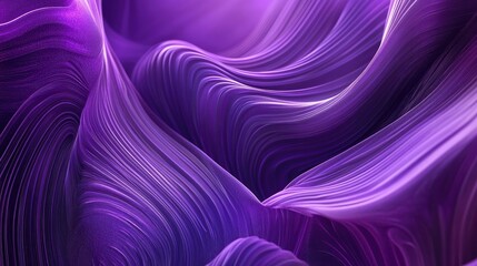 Aufkleber - Vibrant purple abstract background with dynamic flowing lines and modern digital aesthetic