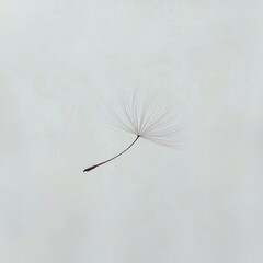 Poster - Delicate Seed Pod on Soft Background Symbolizing Nature's Beauty