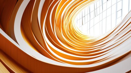 Aufkleber - Bright abstract curved lines forming a modern, high-tech motion background