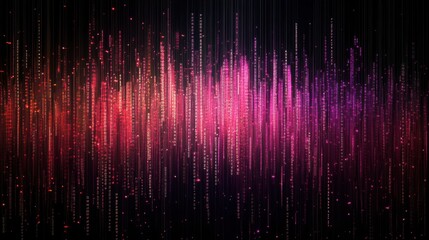Fototapete - a dark background with many pink and purple lights