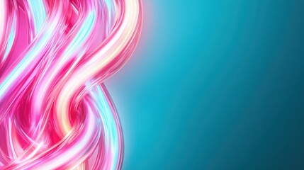 Poster - Swirls of colorful light trails create a dreamlike atmosphere, blending soft hues and vibrant streaks to evoke feelings of wonder and creativity in a unique abstract design.