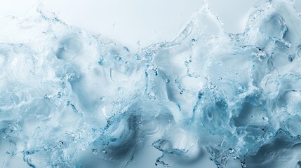 Poster - An elegant art form created by water showcasing fluid movements and intricate details, presenting a harmonious visual experience ideal for artistic expressions.