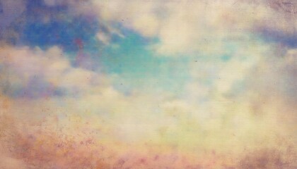 Aufkleber - soft pastel sky texture with warm and cool watercolor tones, artistic abstract background for digital design and print media


