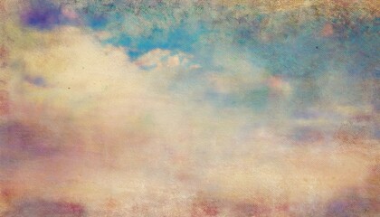 Aufkleber - soft pastel sky texture with warm and cool watercolor tones, artistic abstract background for digital design and print media

