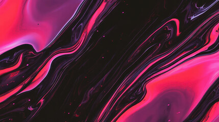 Poster - Vivid acrylic abstract chaos with swirling patterns and vibrant colors