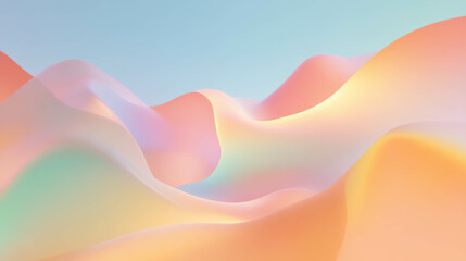 Poster - Cinematic abstract background with colorful flowing waves and chaotic patterns