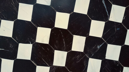 Poster - Elegant black and white geometric pattern for modern design
