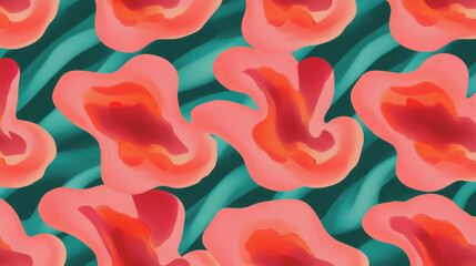 Aufkleber - Colorful elegant floral pattern design for artistic decoration