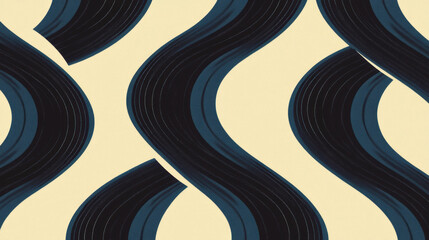 Poster - Crisp and elegant pattern design with simple abstract chaos theme