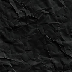 Poster - Dark crumpled paper texture for artistic backgrounds and design projects