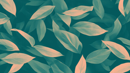Poster - Delicate and elegant leaf pattern for nature-inspired design projects