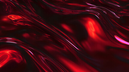Poster - Dramatic abstract red wave background for creative design and decoration