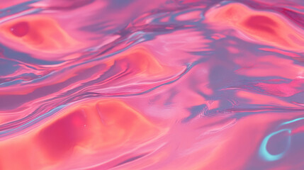 Aufkleber - Elegant abstract liquid art with vibrant pink and blue swirls