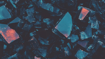 Poster - Abstract crystal texture with vibrant colors for creative design overlay