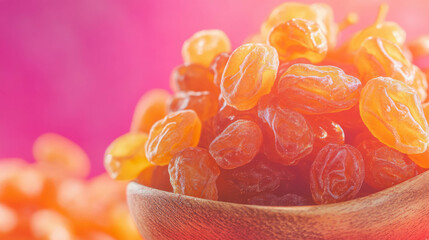Poster - Delicious ghapama with raisins on bright background for festive celebrations and design