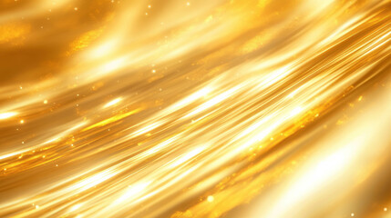 Poster - Golden abstract background with flowing light for elegant design