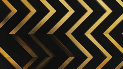 Poster - Elegant gold and black geometric pattern for modern design