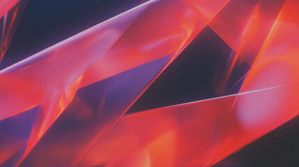 Poster - Vibrant abstract geometric design with sharp overlays for modern backgrounds