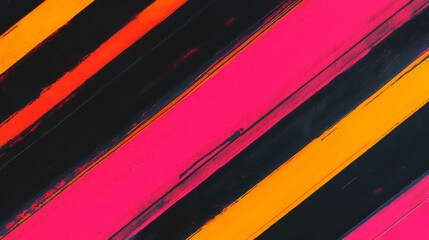 Poster - Vibrant striped abstract background with dynamic chaotic patterns for modern designs
