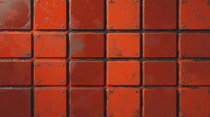 Aufkleber - Sci-fi crate with old rusty archaic design in tiled texture