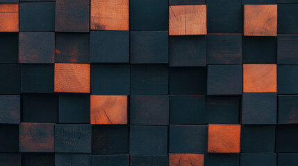 Poster - Abstract wooden background with chaotic pattern design for modern decor