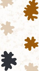 Poster - Organic shapes in earth tones creating a minimalist and elegant design, perfect for backgrounds, wallpapers, posters and more